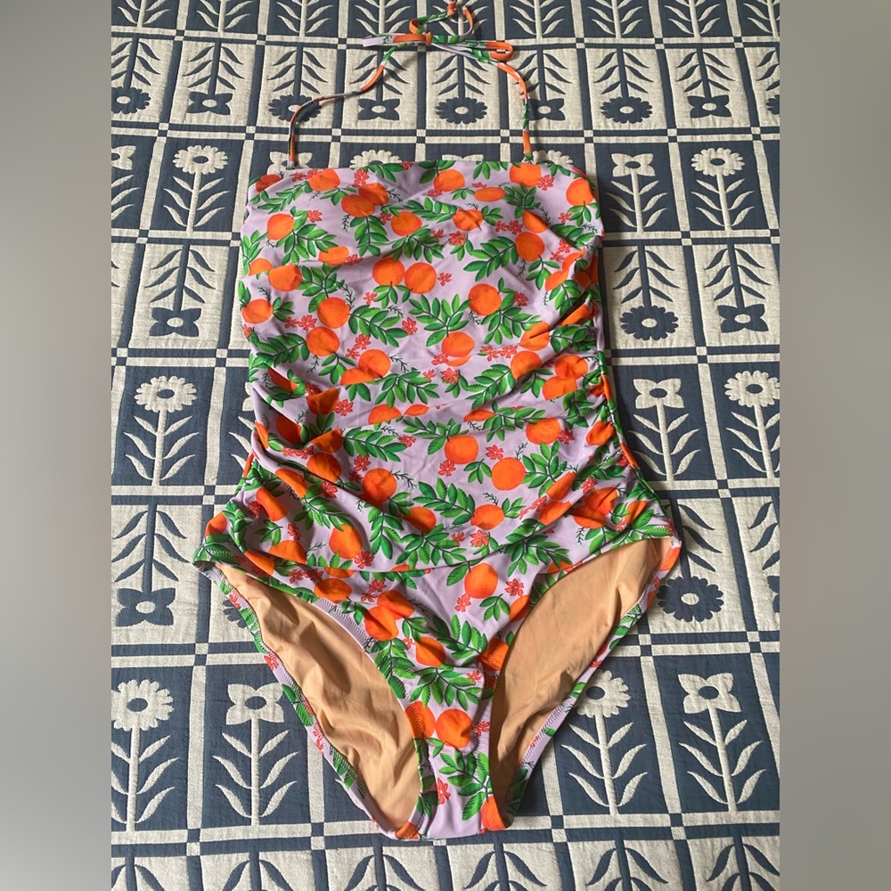 J Crew Women’s One Piece Swimsuit, Size Large